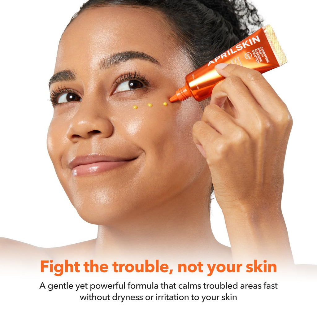 APRILSKIN Carrotene IPMP Clearing Solution | Quick Blemish Calm, 0.67 fl oz, Vegan