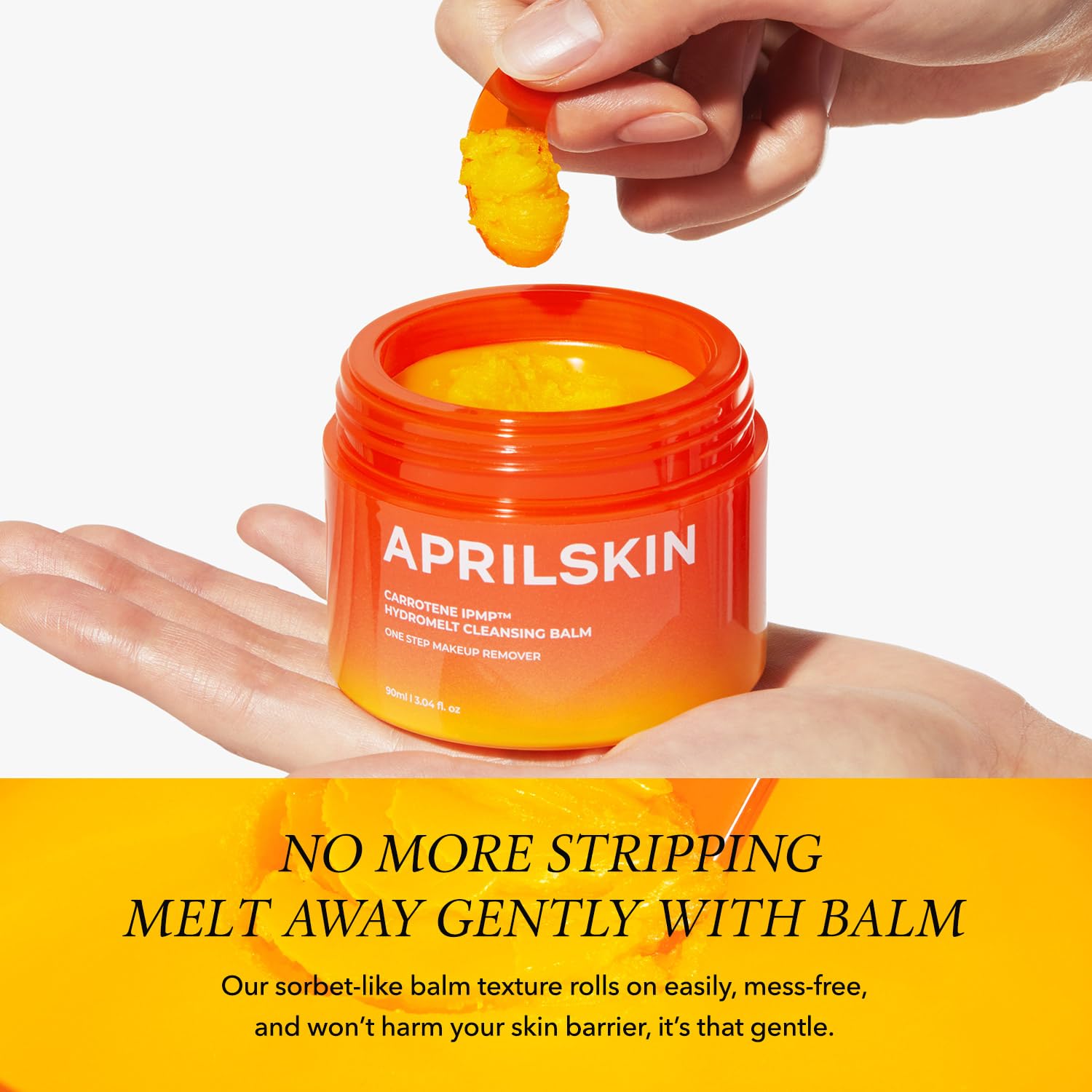 APRILSKIN Carrotene IPMP Hydromelt Cleansing Balm — Noncomedogenic for Sensitive & Oily Skin