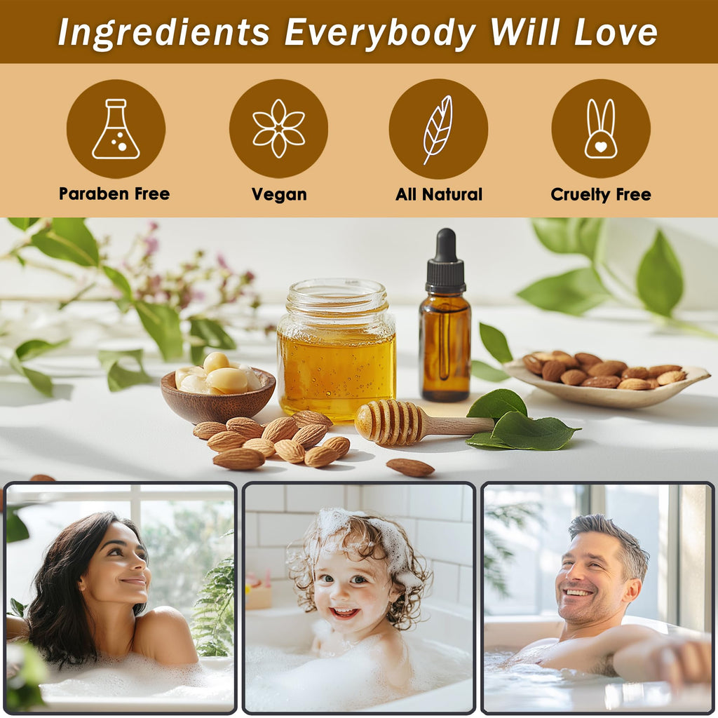 Aqua Elegante Bath Spa Gift Sets – Luxury Honey & Almond Basket