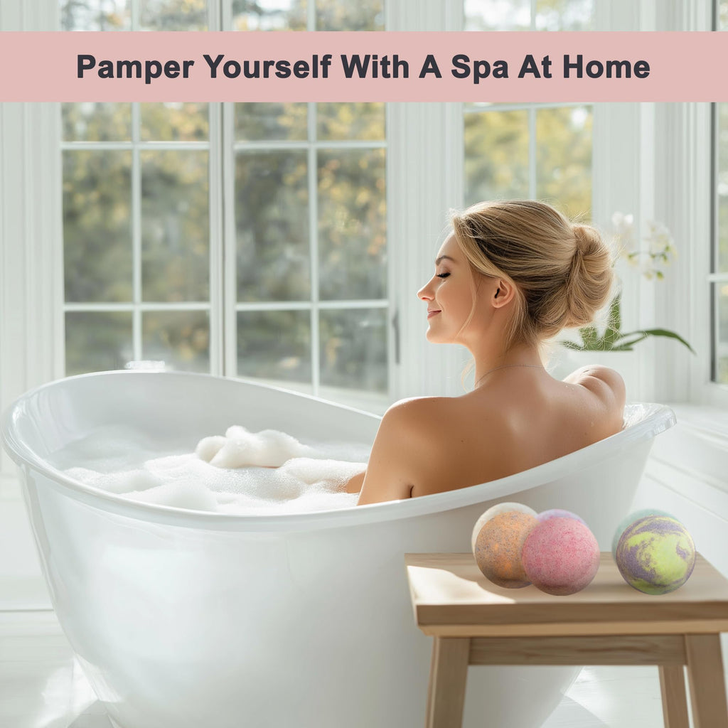 Aqua Elegante Luxury Bath Bombs for Women – 24-Bomb Gift Set with Organic Oils | Vegan & Cruelty-Free