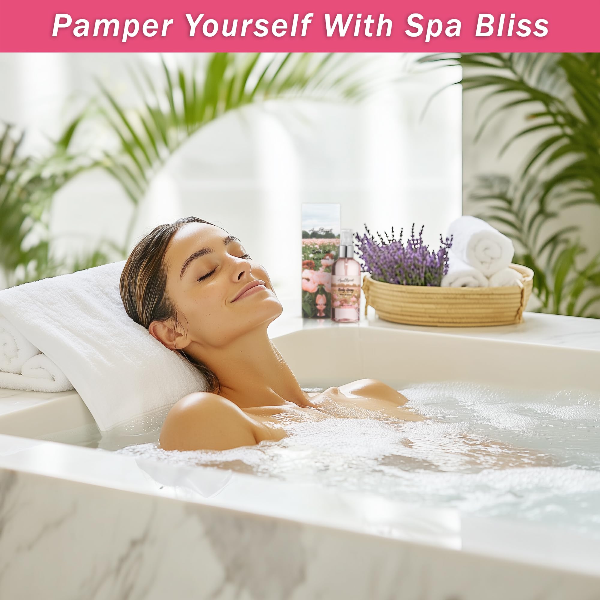 Aqua Elegante Bath Spa Gift Sets – Luxury Rose Oil & Peony Gift Basket
