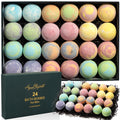 Luxury Bath Bombs for Men | Aqua Elegante Gift Set – 24 with Organic Essential Oils