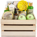 Aqua Elegante Bath Spa Gift Sets - Luxury Green Tea & Lemongrass Spa Kit