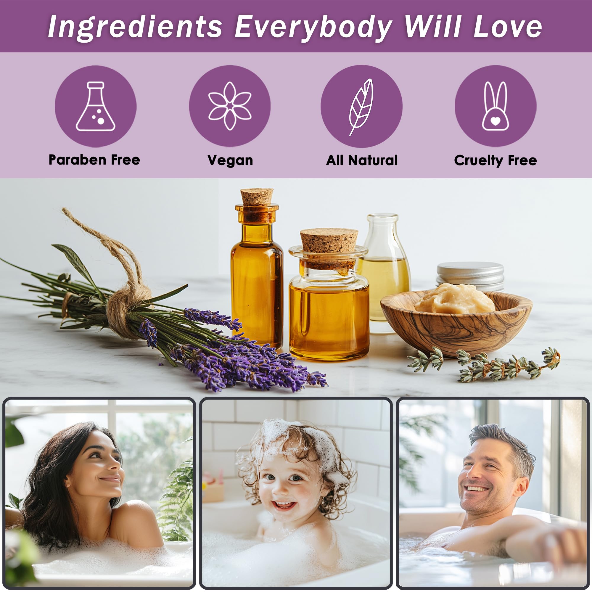 Aqua Elegante Spa Baskets for Women: Luxury Honey & Lavender Bath Set