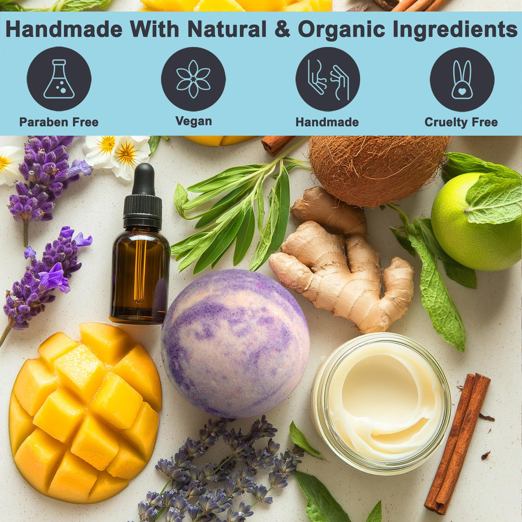 Luxury Bath Bombs for Men | Aqua Elegante Gift Set – 24 with Organic Essential Oils
