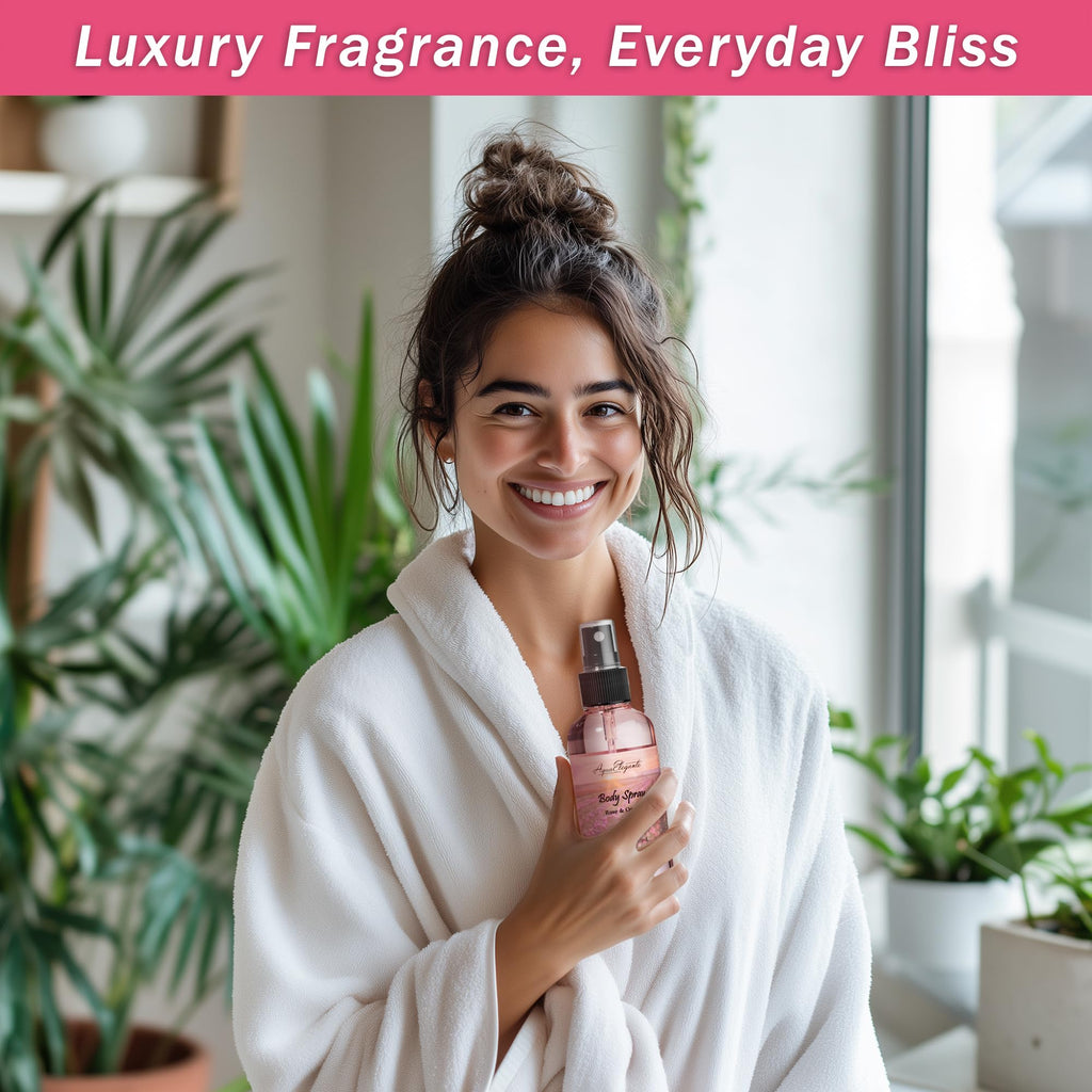Aqua Elegante Bath Spa Gift Sets – Luxury Rose Oil & Peony Gift Basket