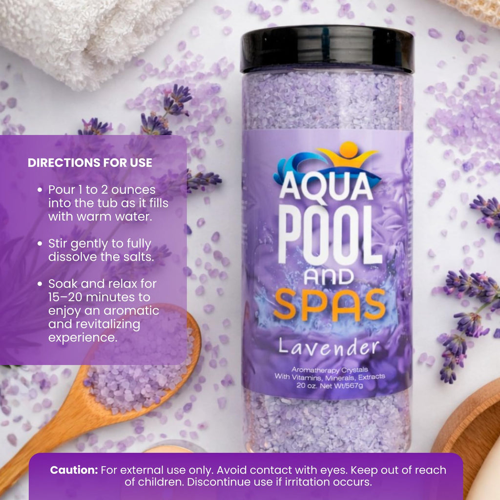 Lavender Spa & Bath Aromatherapy Crystals by Aqua Pool & Spa