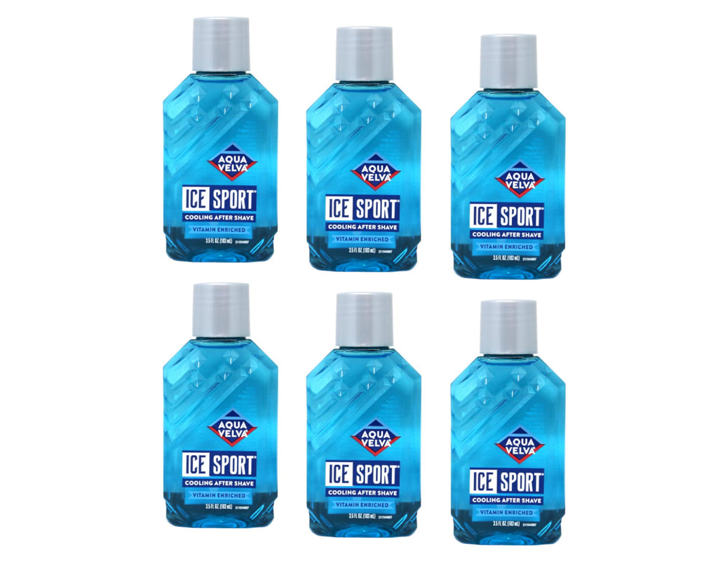 Aqua Velva Ice Sport Cooling After Shave – Value Pack (6 x 3.5 oz)