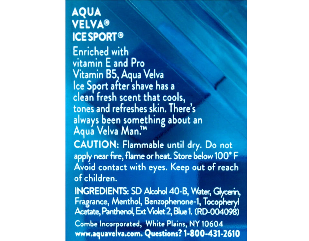Aqua Velva Ice Sport Cooling After Shave – Value Pack (6 x 3.5 oz)