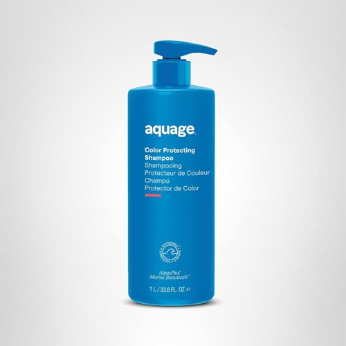 AQUAGE Color Protecting Shampoo - Nourishing Marine Botanicals Seal In Color (33.8 oz)