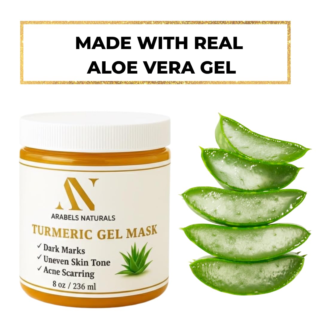 ArabelsNaturals Turmeric Aloe Vera Mask – Pore Refining, Dark Spot & Hydration for Radiant Skin