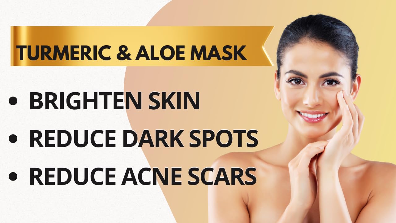 ArabelsNaturals Turmeric Aloe Vera Mask – Pore Refining, Dark Spot & Hydration for Radiant Skin