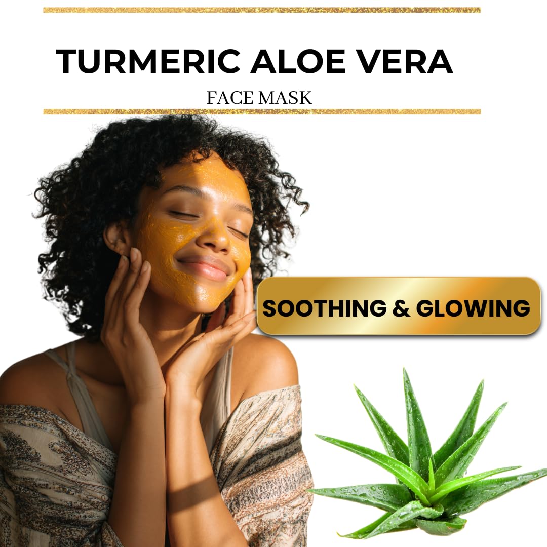 ArabelsNaturals Turmeric Aloe Vera Mask – Pore Refining, Dark Spot & Hydration for Radiant Skin