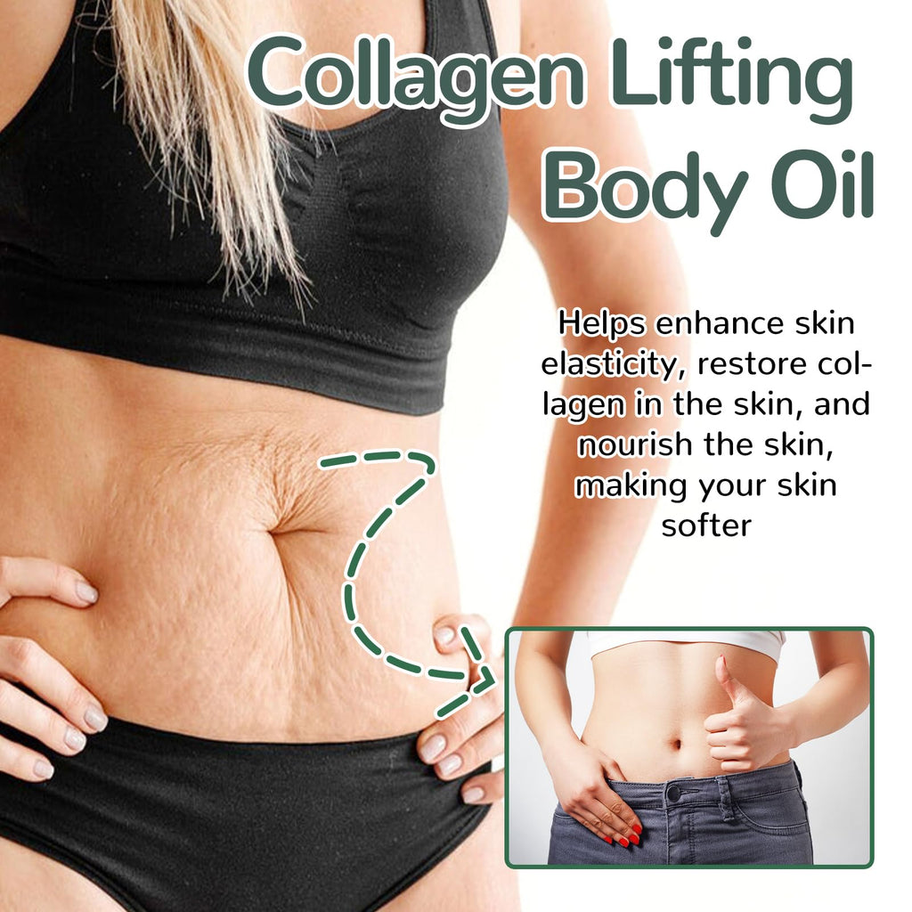 ARANYA Collagen Lifting Body Oil — Hydrating Silk Texture for Neck, Chest, Arms, and Thighs | 3.38 fl oz