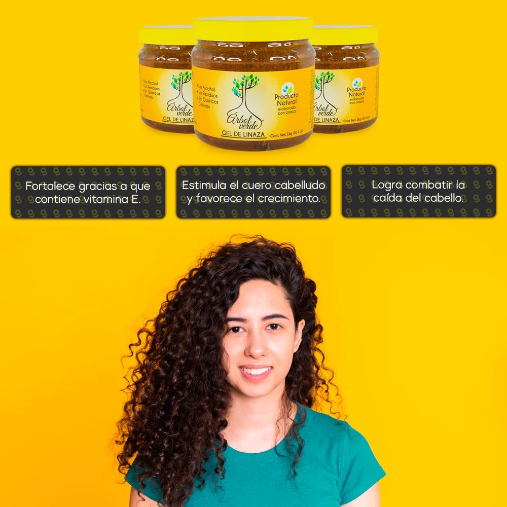 Arbol Verde Kit 2: Natural Anti-Fall Shampoo 500 ml + Linseed Gel 250 g