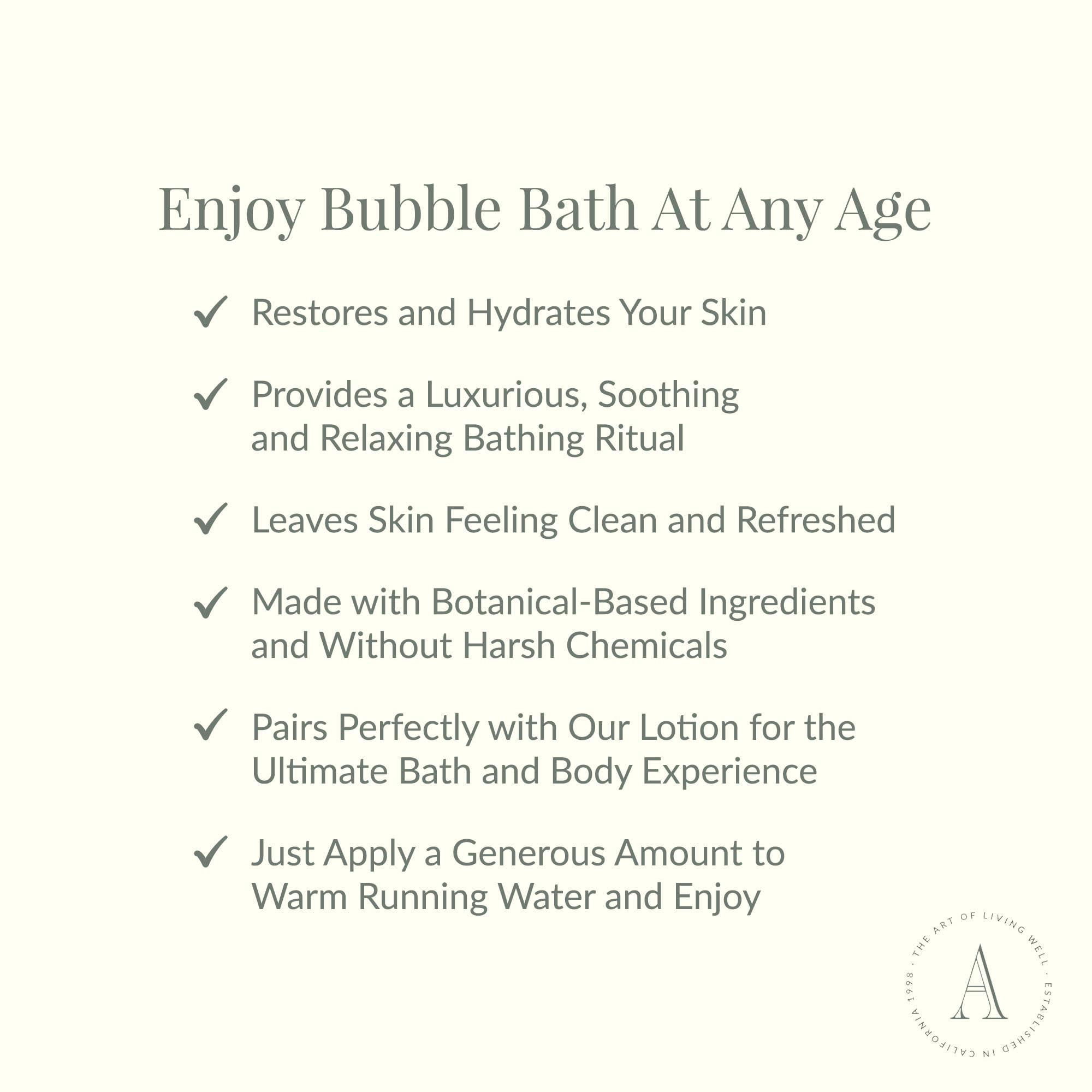 Archipelago Botanicals Luxury Lavender Bubble Bath – Hydrating & Soothing, 25 oz