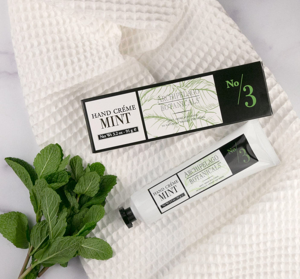 Archipelago Botanicals Morning Mint Hand Creme – Rich, Lightly Scented Hand Cream