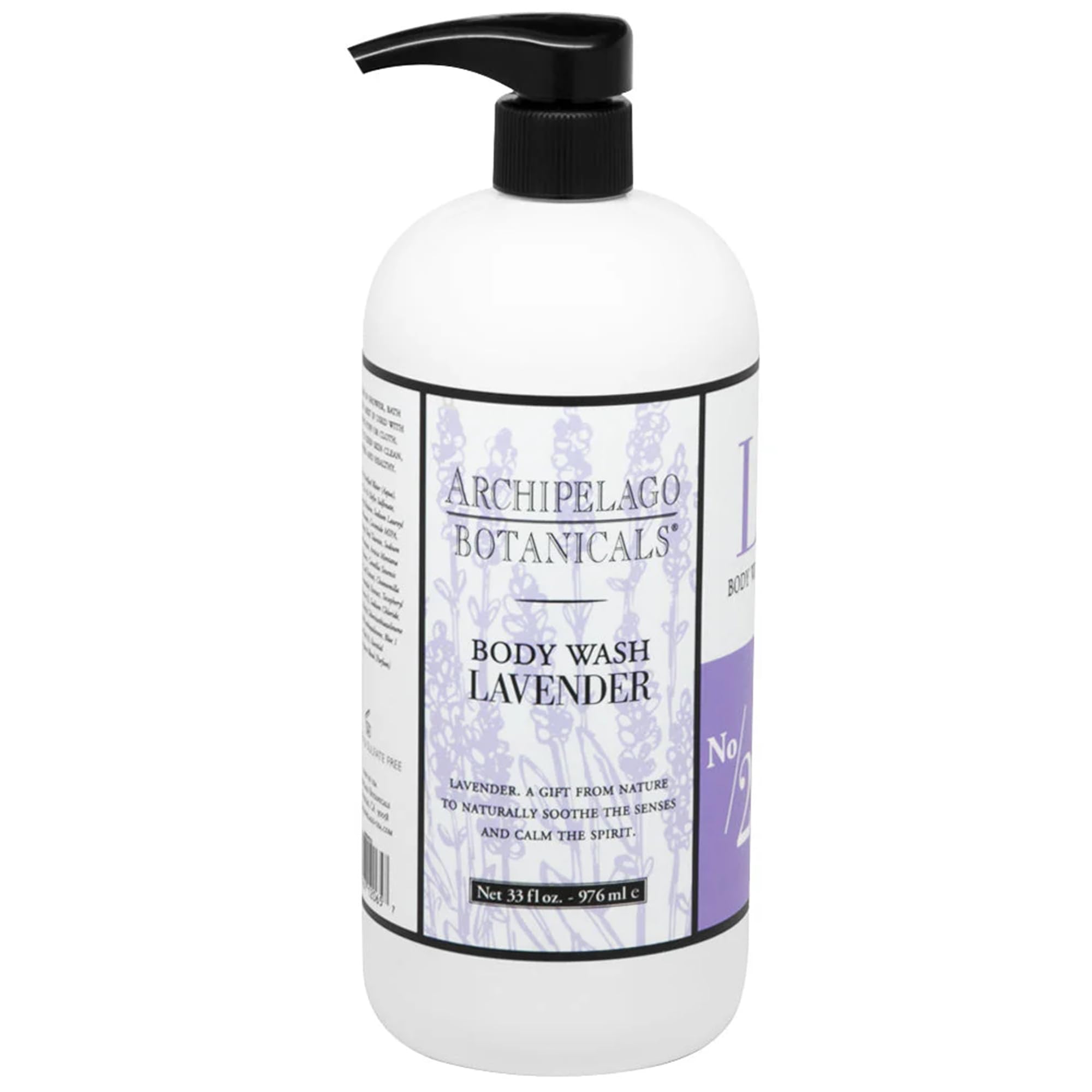 Archipelago Botanicals Lavender Body Wash – Calming, Hydrating Cleansing for Dry Skin (33 oz)