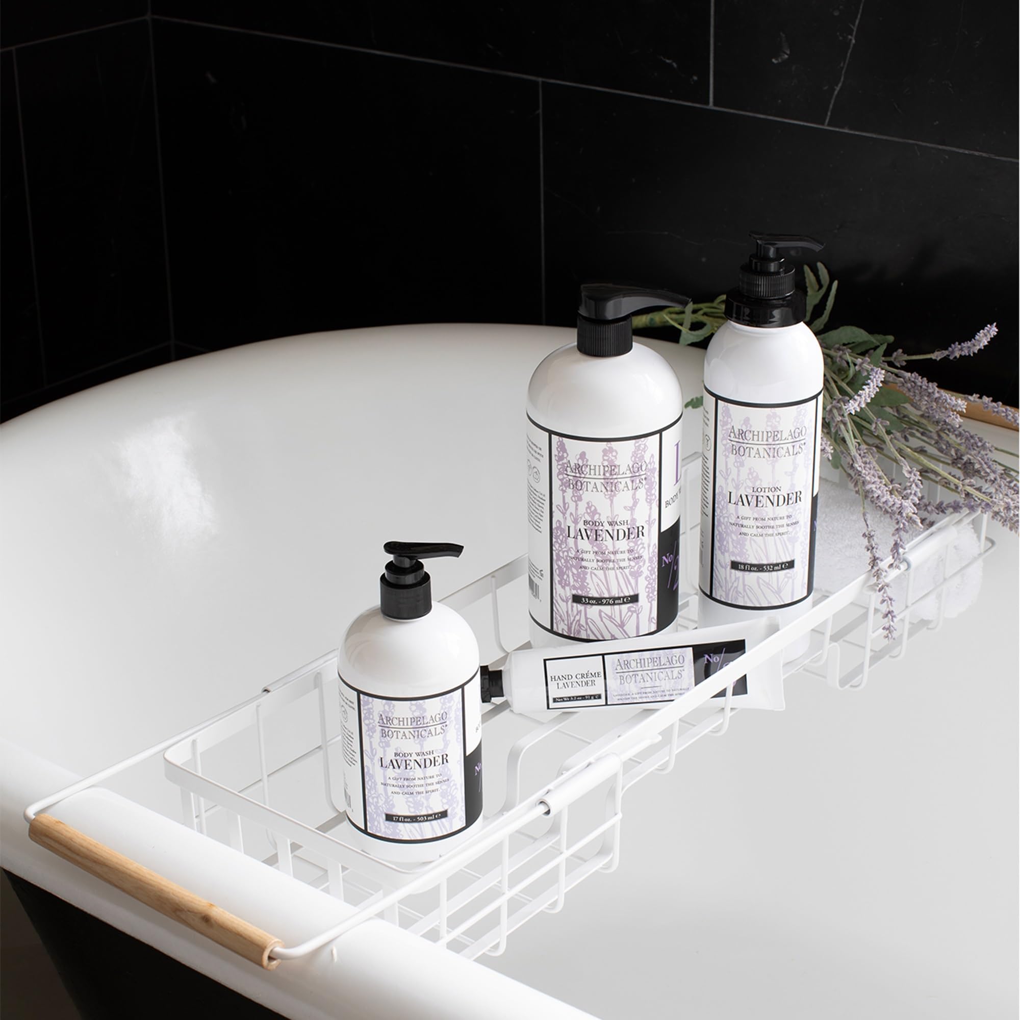 Archipelago Botanicals Lavender Body Wash – Calming, Hydrating Cleansing for Dry Skin (33 oz)