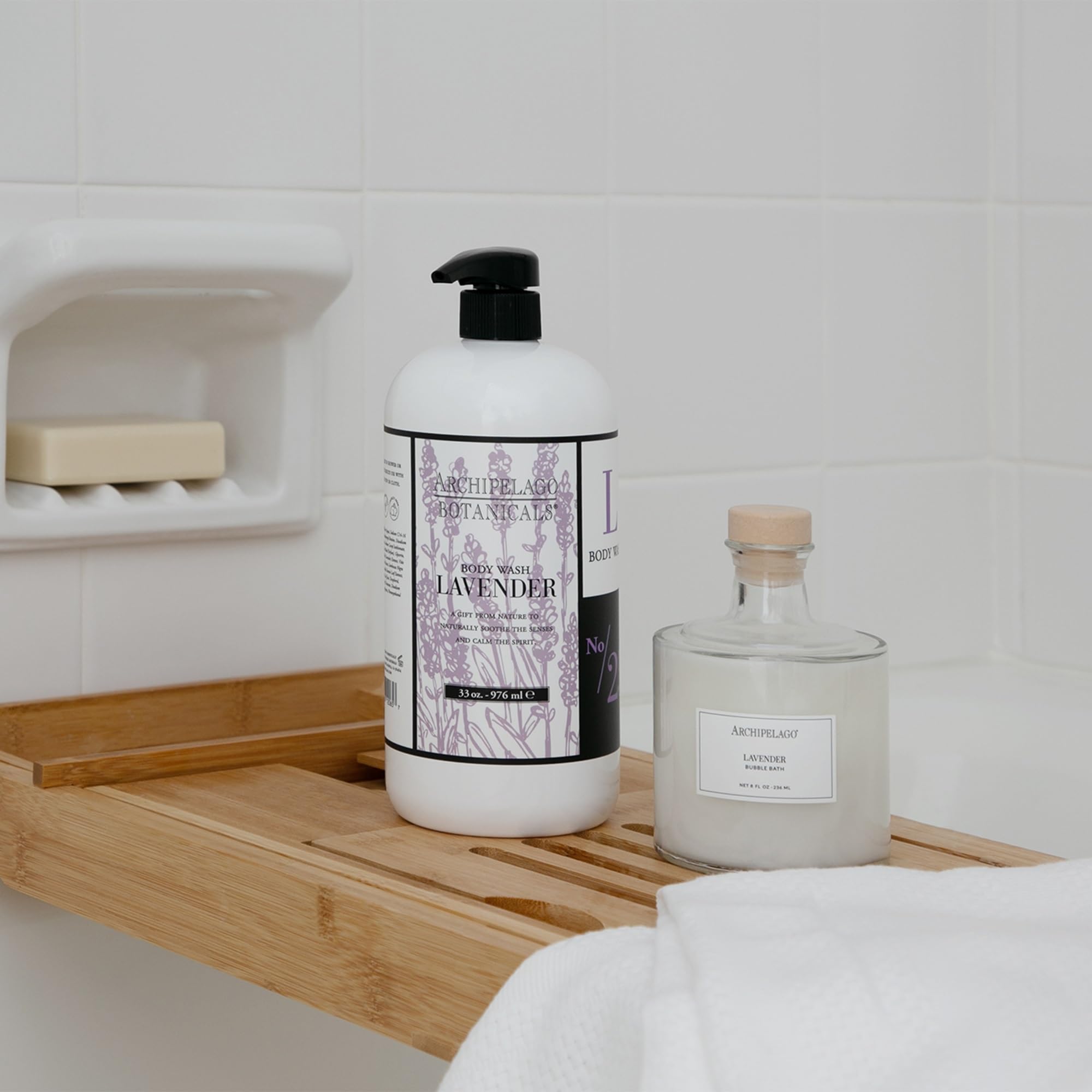 Archipelago Botanicals Lavender Body Wash – Calming, Hydrating Cleansing for Dry Skin (33 oz)