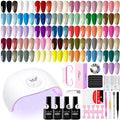 ARCWEISSO Gel Nail Polish Kit with UV Light – 36 Colors, Base & Top Coats, 66-Piece All-In-One Set