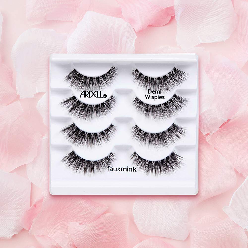Ardell Faux Mink Demi Wispies Multipack – 2 Pack, Natural Look Lashes for Everyday Wear