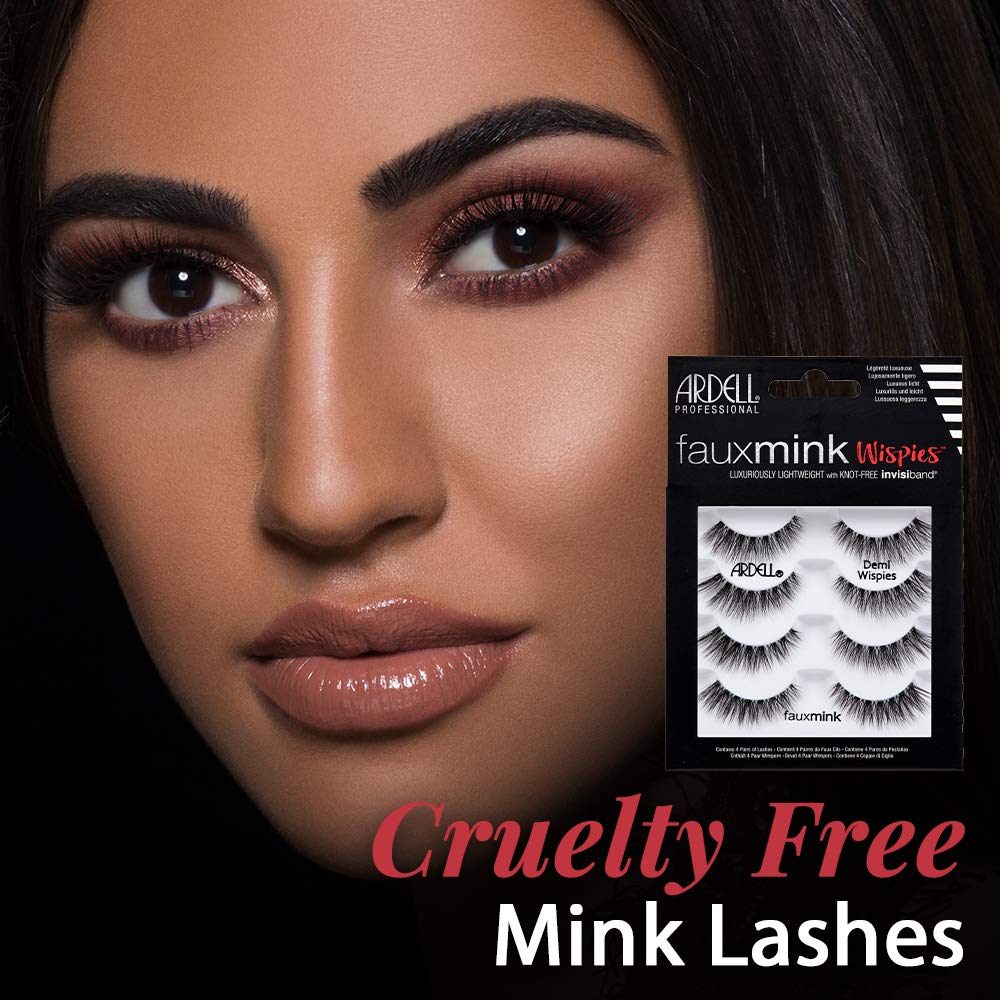Ardell Faux Mink Demi Wispies Multipack – 2 Pack, Natural Look Lashes for Everyday Wear