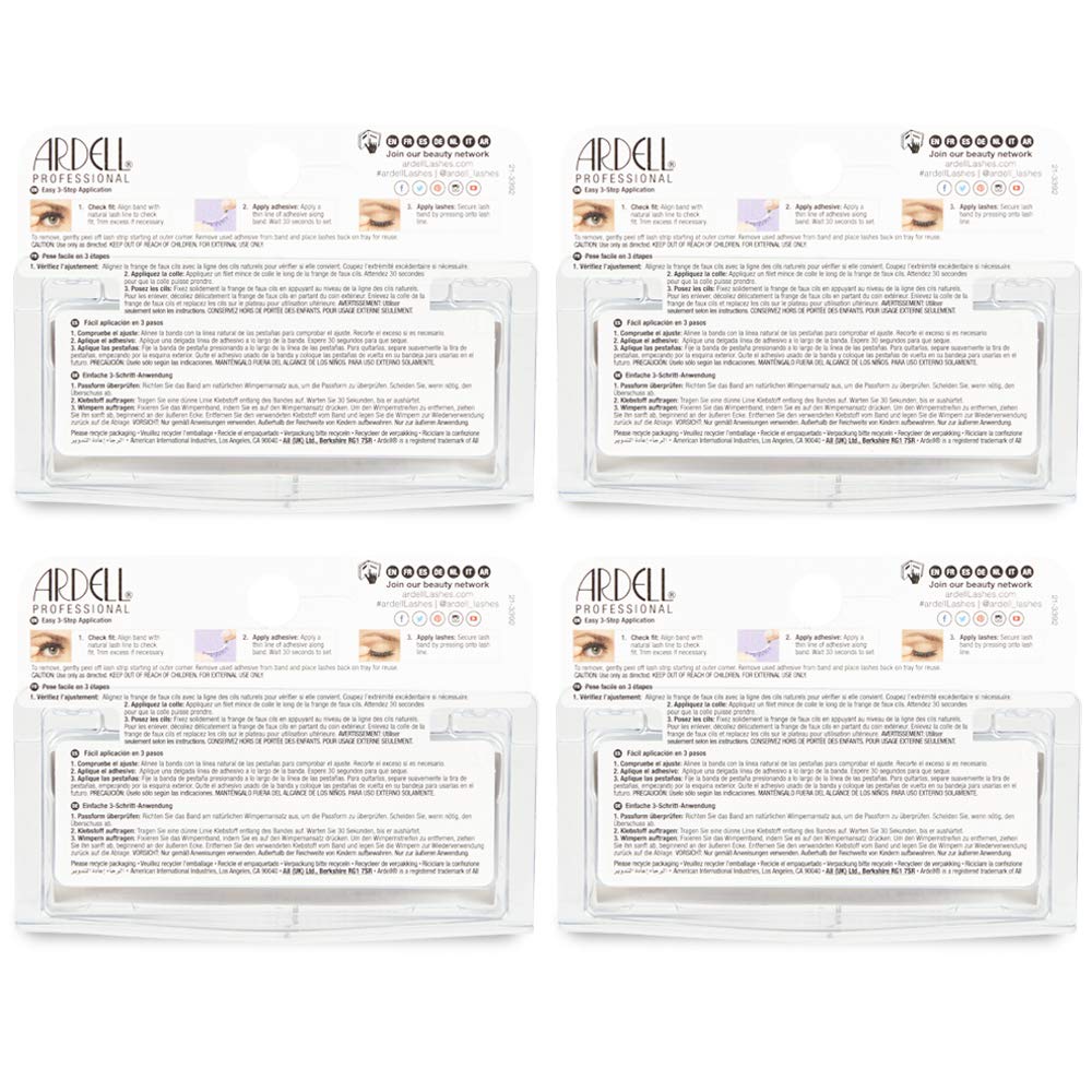 Ardell Mega Volume 250 Lashes – Dramatic Full-Strip, Fluffy Wispy (4 Pairs)