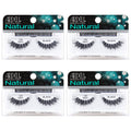 Ardell Natural Lashes 120 Black – 4 Pack, Lightweight Reusable Strip Lashes