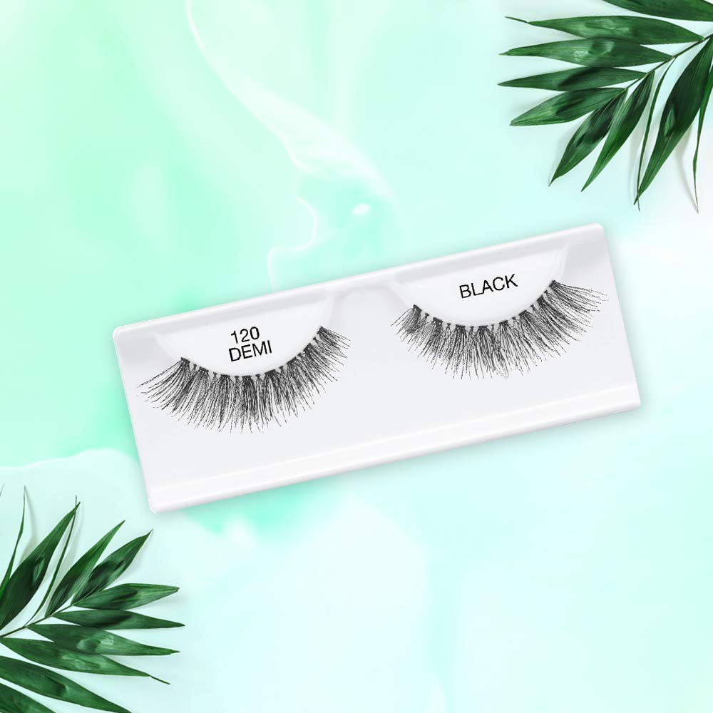 Ardell Natural Lashes 120 Black – 4 Pack, Lightweight Reusable Strip Lashes