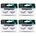 Ardell Natural Lashes 124 - Black, Lightweight Strip Lashes (4 Pack)