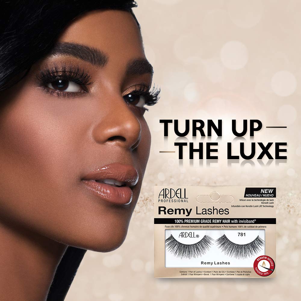 Ardell Remy Lash 781 – Premium Remy Hair Lashes with Invisiband (4 Pairs)