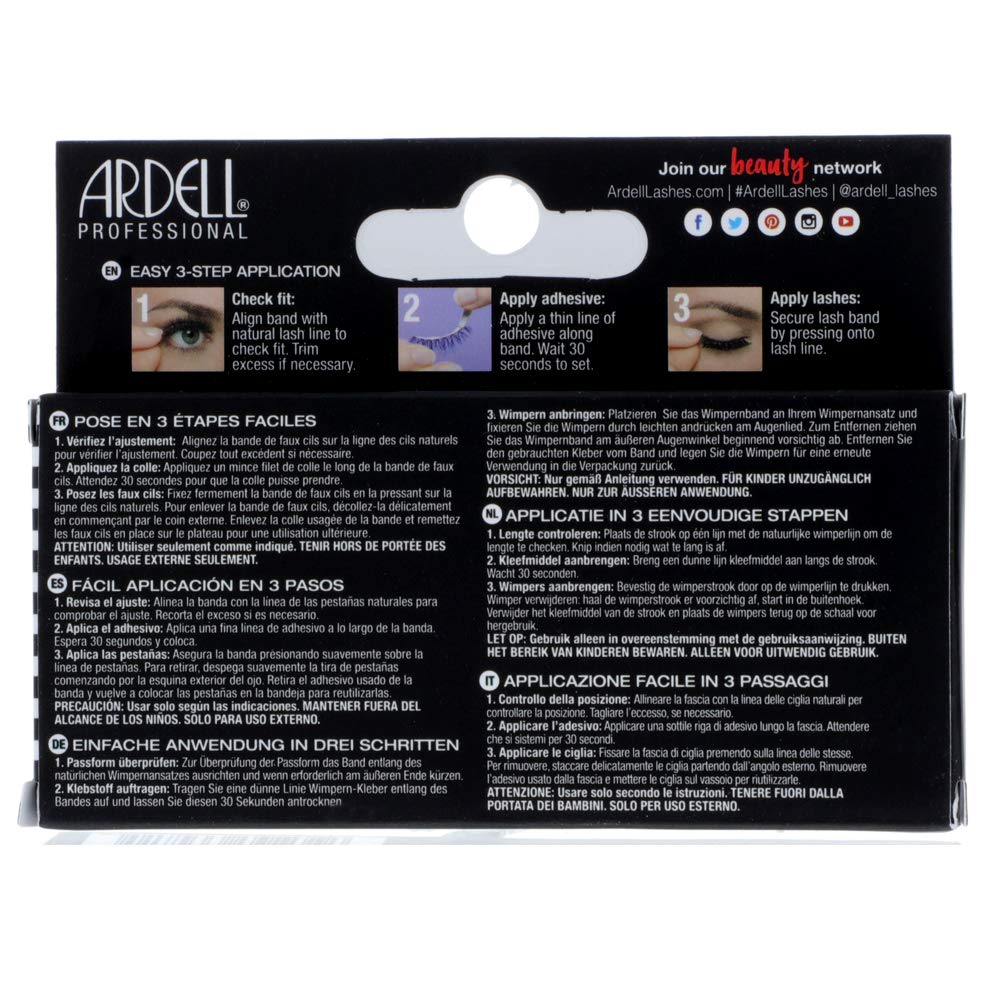 Ardell Studio Effects 231 Lashes – Dramatic Volume, Reusable, 4-Pack