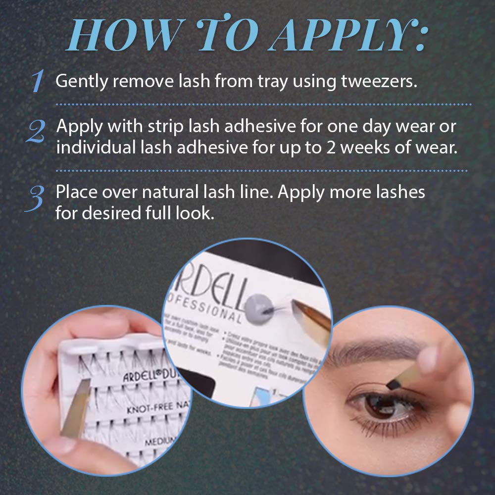 Ardell Knot-Free False Eyelashes Multipack – DIY Cluster Lashes, Customizable Lash Extensions, 2 Pack