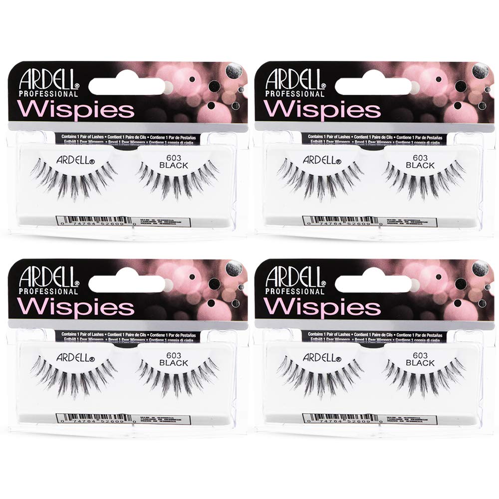 Ardell Wispies Cluster 603 – Lightweight Natural Demi Lashes (4 Pack)