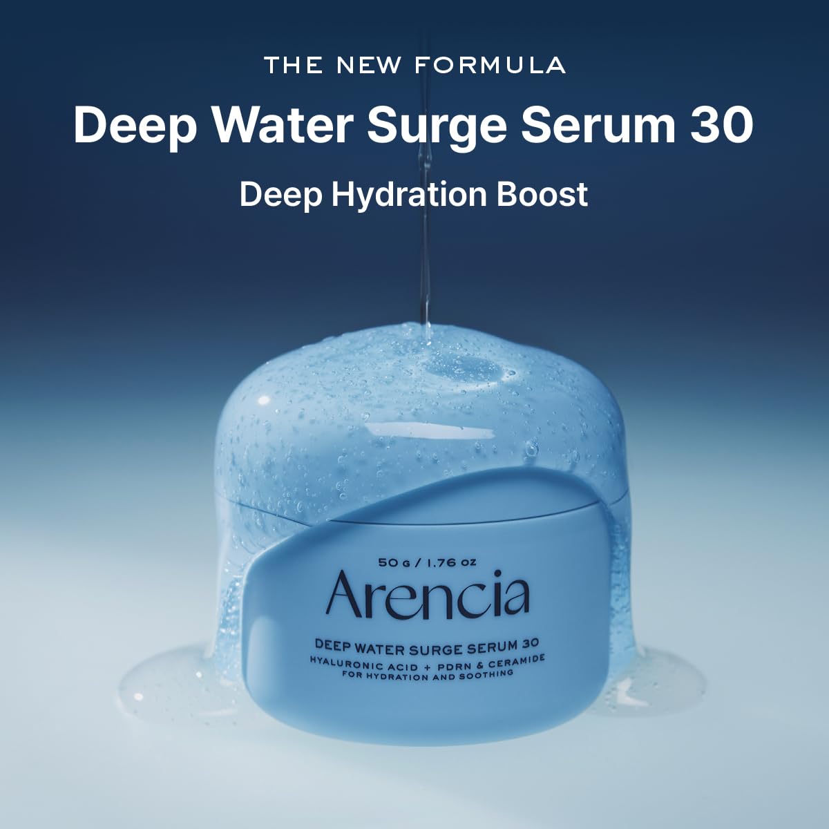 ARENCIA PDRN Intensive Hydration Overnight Serum — Cica PDRN, Hyaluronic Acid, Ceramides (50g)