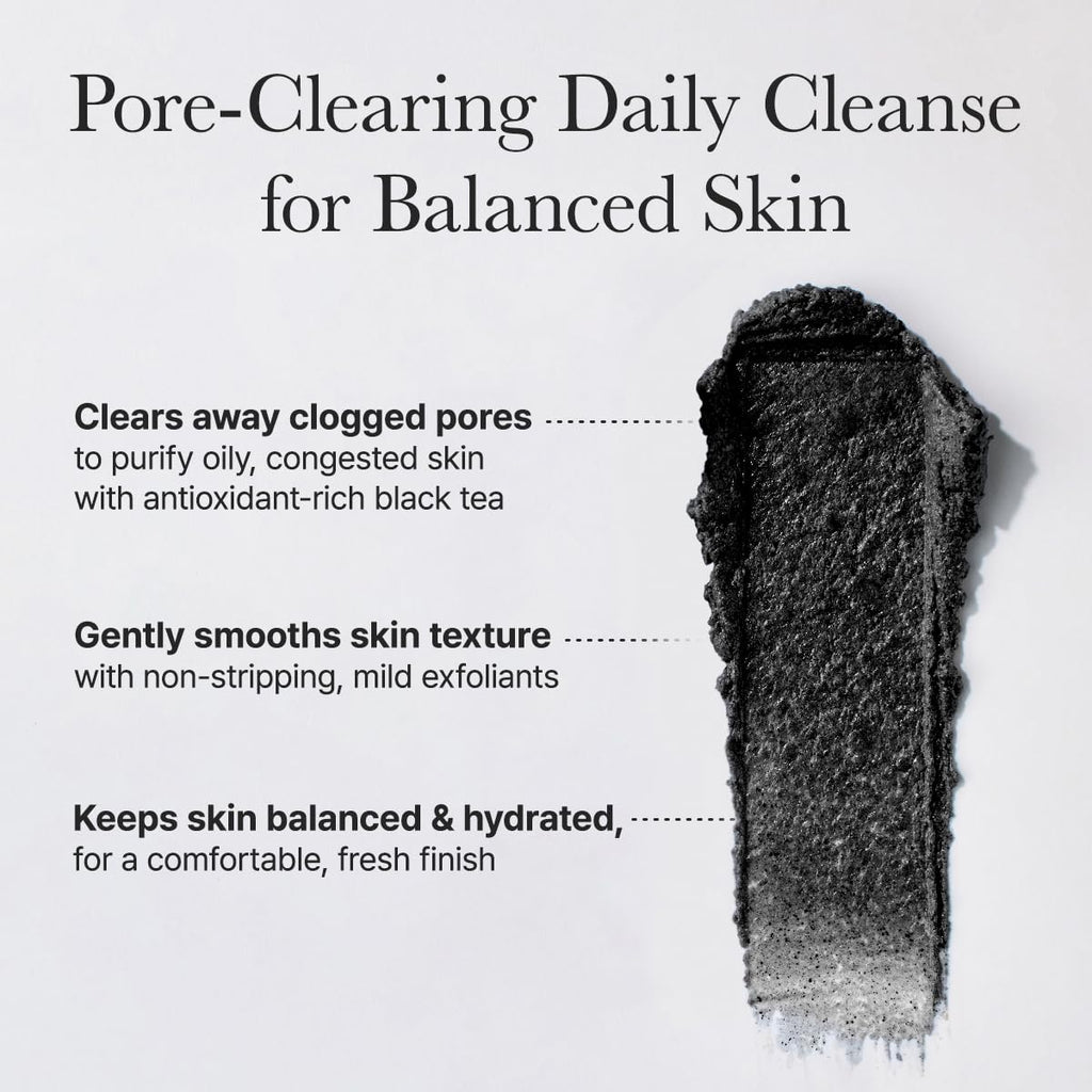 ARENCIA Black Tea Rice Mochi Cleanser – Pore Care & Sebum Control, 120g