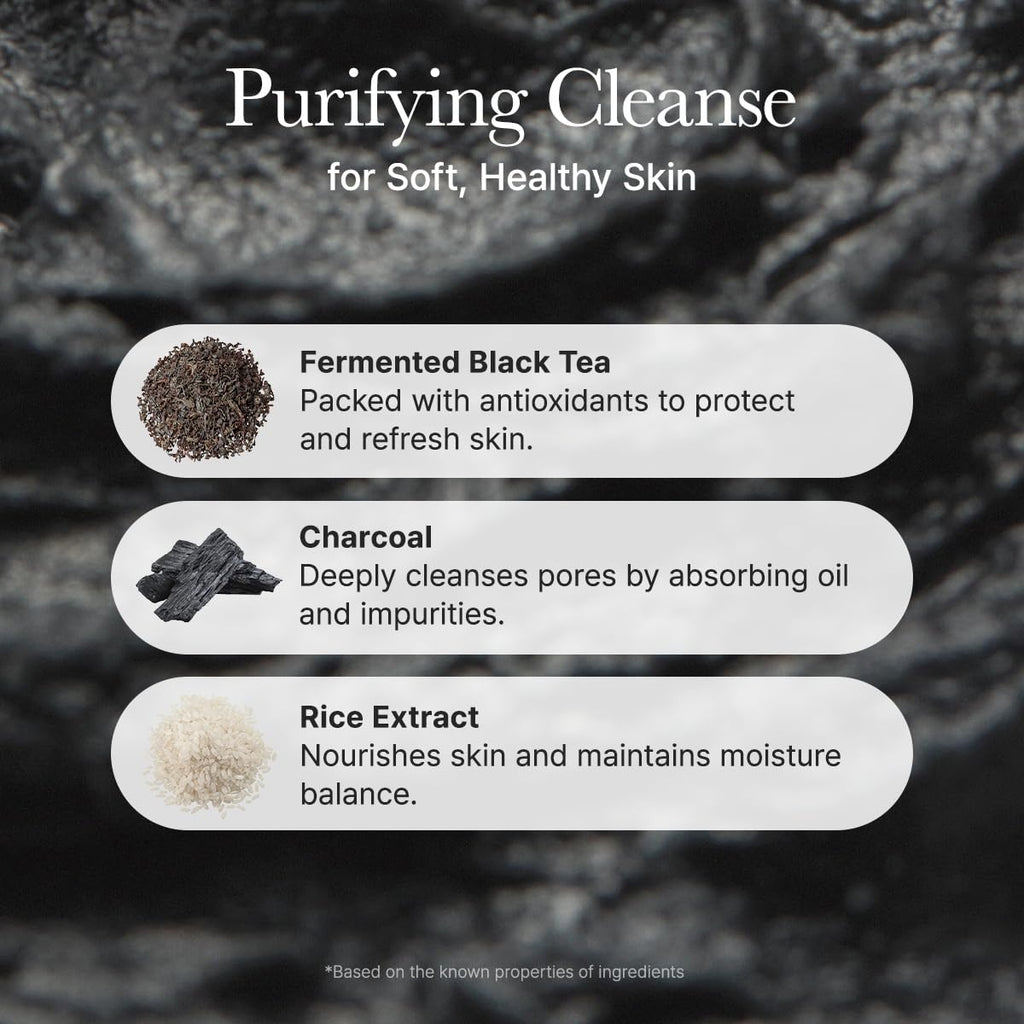 ARENCIA Black Tea Rice Mochi Cleanser – Pore Care & Sebum Control, 120g