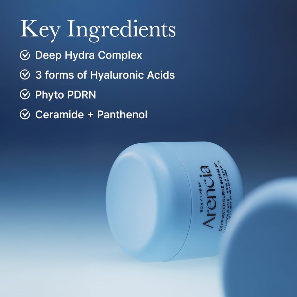 ARENCIA PDRN Intensive Hydration Overnight Serum — Cica PDRN, Hyaluronic Acid, Ceramides (50g)