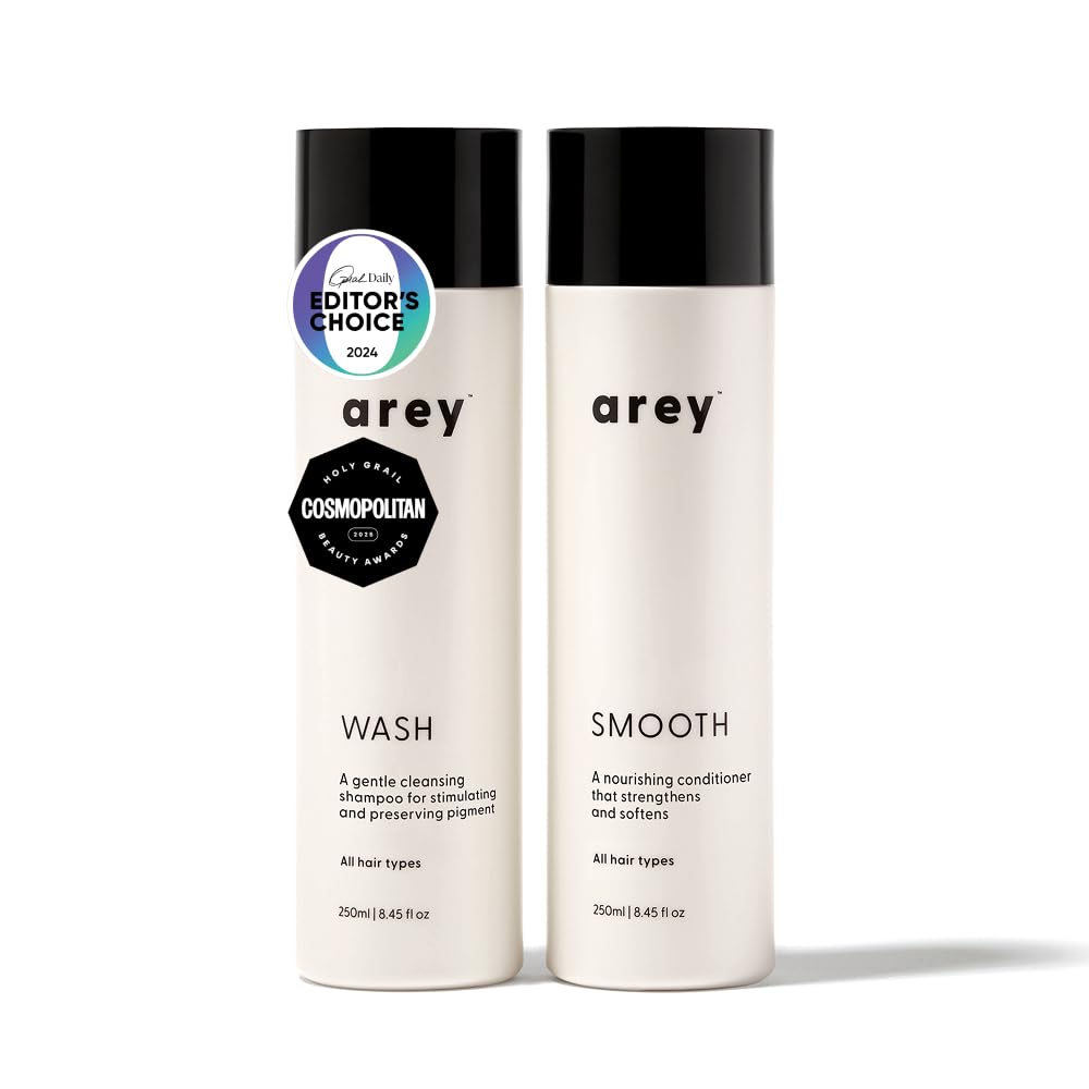 Arey Shower Duo – Anti-Grey Shampoo & Smooth Conditioner (2 Pack) | Vegan & Cruelty-Free
