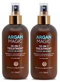 Argan Magic 10-in-1 Hair Treatment & Stylizing Spray – 8 oz, 2 Pack | Made in USA, Paraben Free, Cruelty Free