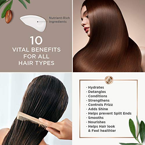 Argan Magic 10-in-1 Hair Treatment & Stylizing Spray – 8 oz, 2 Pack | Made in USA, Paraben Free, Cruelty Free