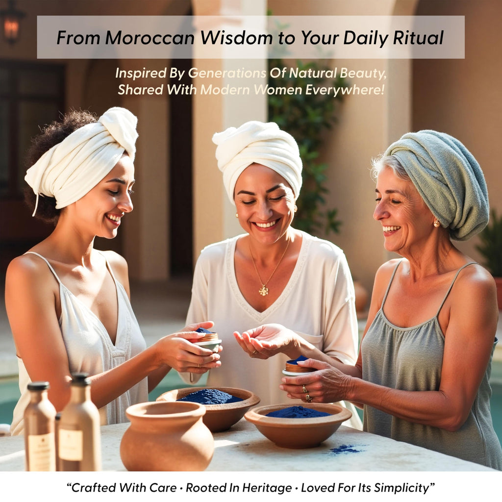 Argaviva Moroccan Nila Powder — Natural Blue Clay Mask for Face, Body & Hair