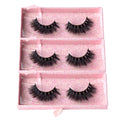 ARIMIKA 3 Packs Fluffy 3D Mink Lashes D008 – Dramatic, Reusable