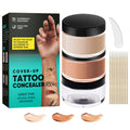 ARIOS Tattoo Cover Up Makeup Waterproof – 2-Color Long Lasting Body Concealer for Tattoos, Scars, Vitiligo & Dark Spots