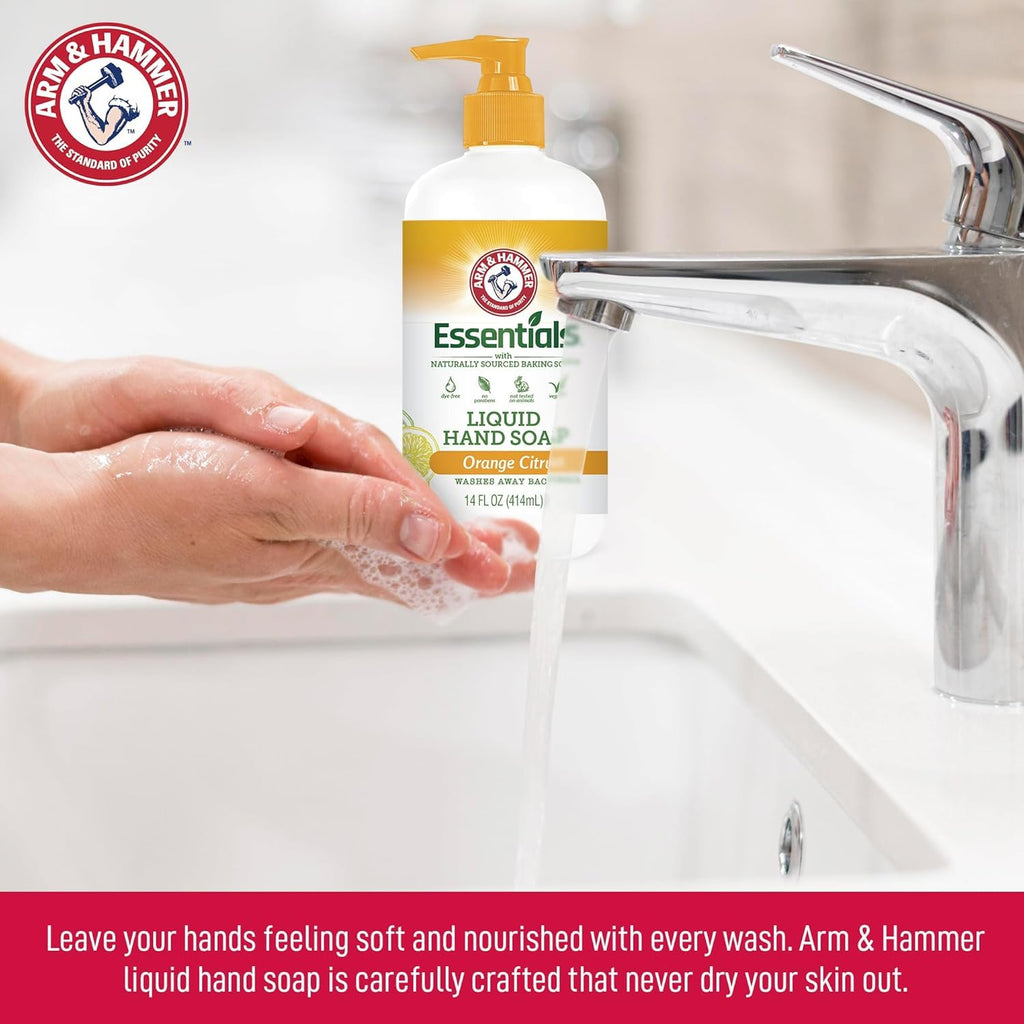 Arm & Hammer Lavender Vanilla Liquid Hand Soap – 6 Pack, 14 oz each | Gentle Cleanse & Skin Softening