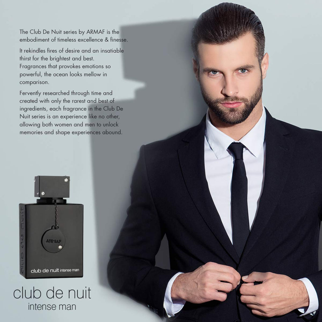 ARMAF Club De Nuit Intense Perfume Oil for Men – Bergamot, Rose, Musk & Vanilla (18ml)