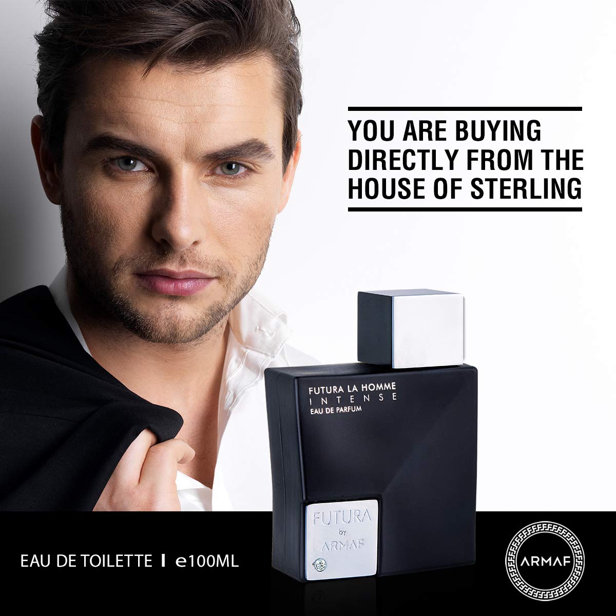 Armaf Futura La Homme Intense Men EDP Spray 3.4 oz – Long-Lasting Woody-Spicy Fragrance