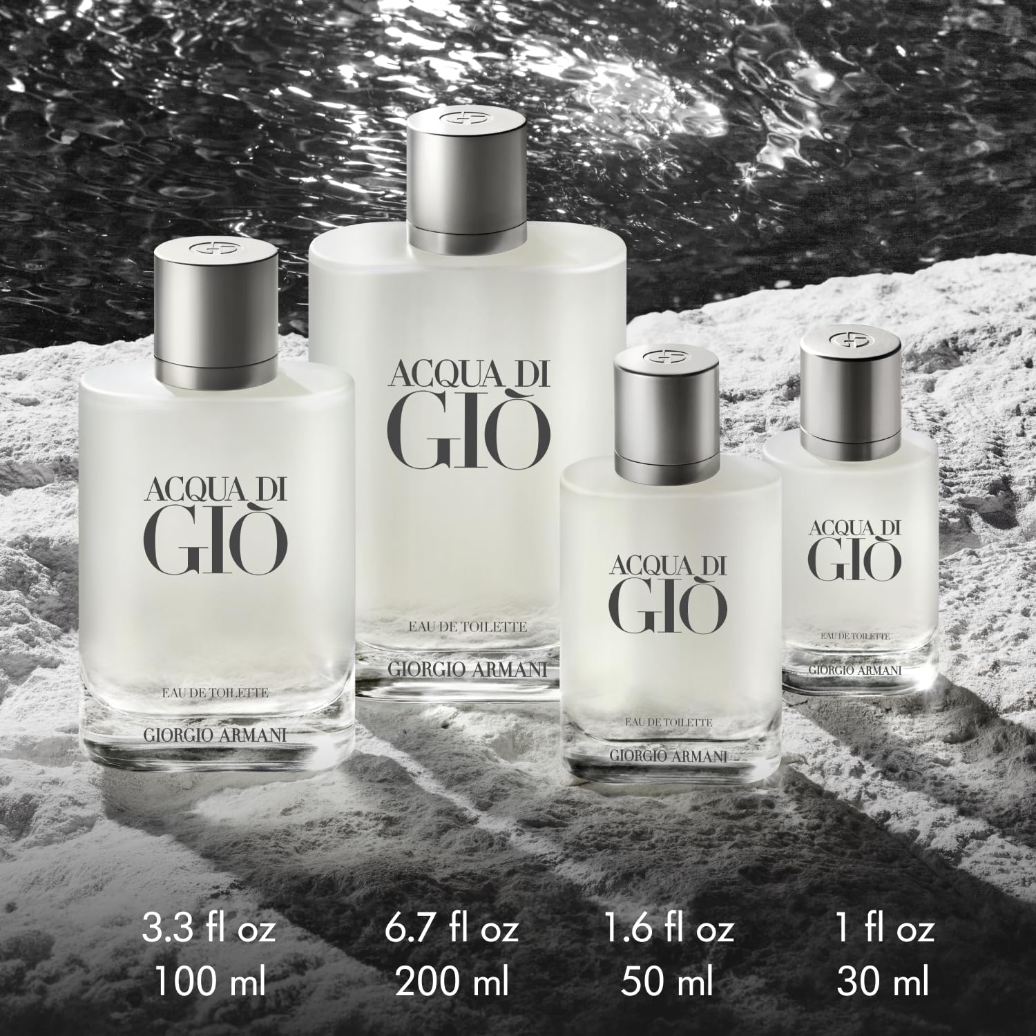 Armani Beauty Acqua di Gio Eau de Toilette Set for Men – Full Size 1.7 oz & Travel Size 0.5 oz