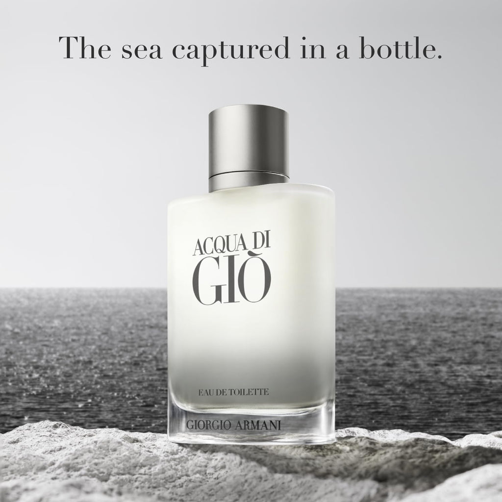 Armani Beauty Acqua di Gio Eau de Toilette for Men – Long-Lasting Marine Freshness